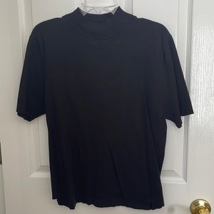 Black knit shirt sleeve